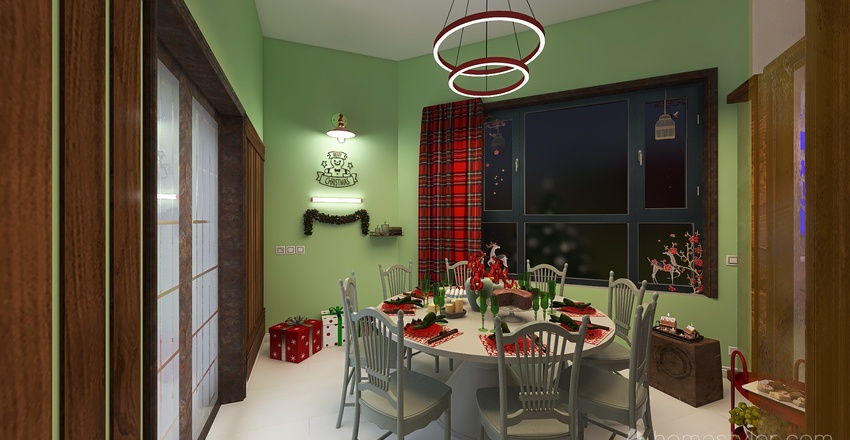 Stanza del Natale 3d design renderings