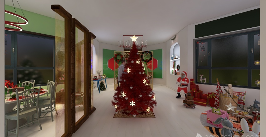 Stanza del Natale 3d design renderings