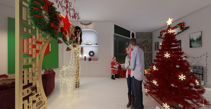 Stanza del Natale 3d design renderings