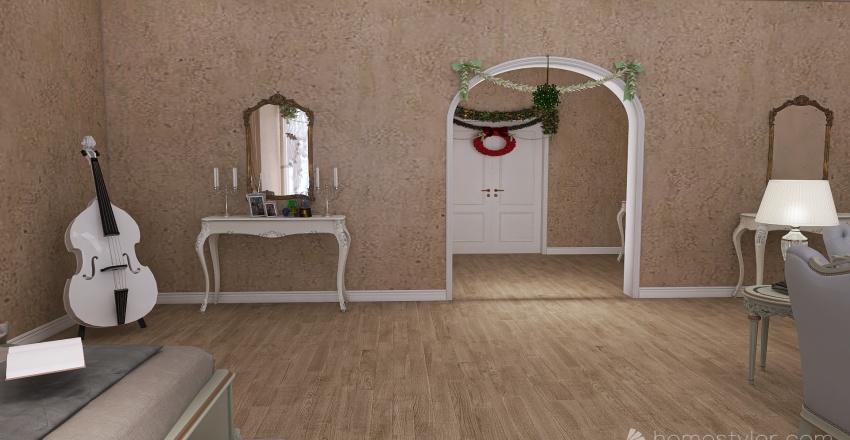 princess bedroom 3d design renderings