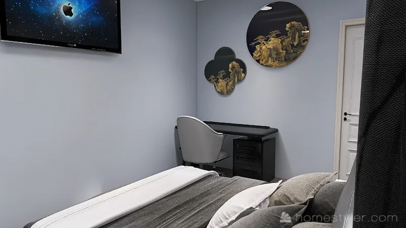 Bed room redesign 3d design renderings