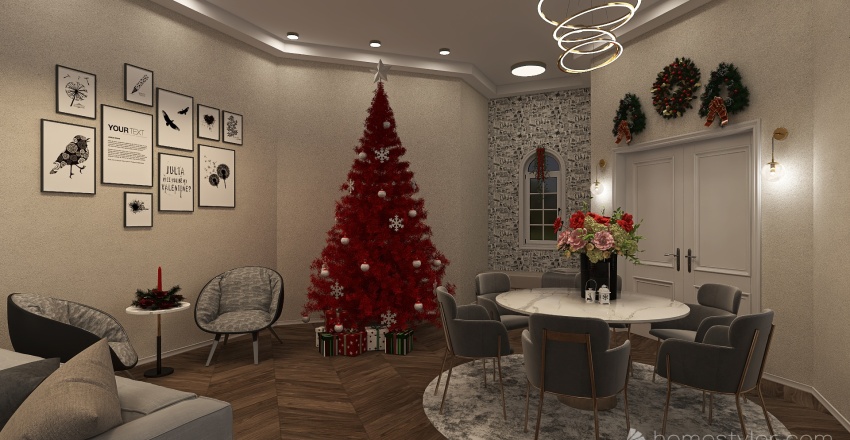 #ChristmasRoomContest-Demo Design 3d design renderings