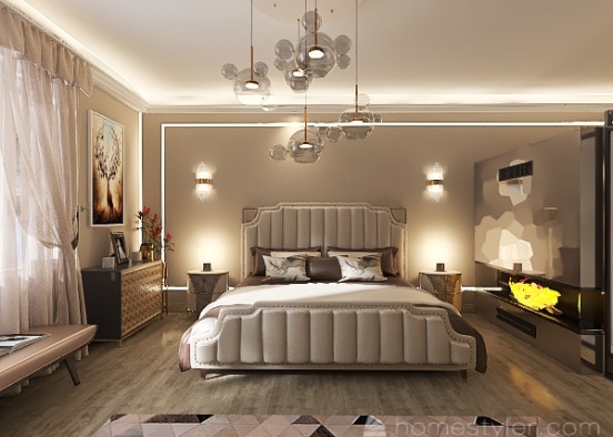 Master Bedroom by Lindoya Design Rendering