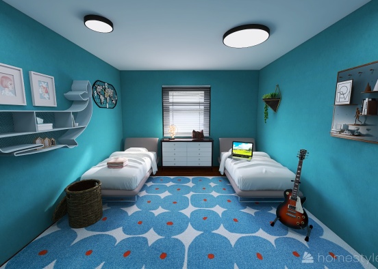 Boy Dorm Design Rendering