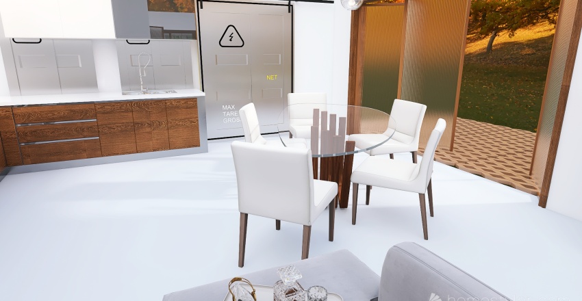 Living/Kitchen/Diner/Bedroom 3d design renderings