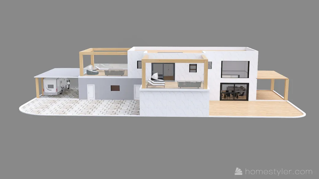 Dom i działka  - ver. 5 3d design renderings
