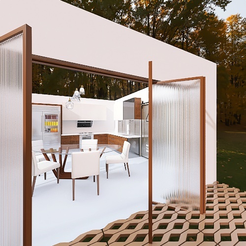 2x20ft, 1x40ft Container Home 3d design renderings