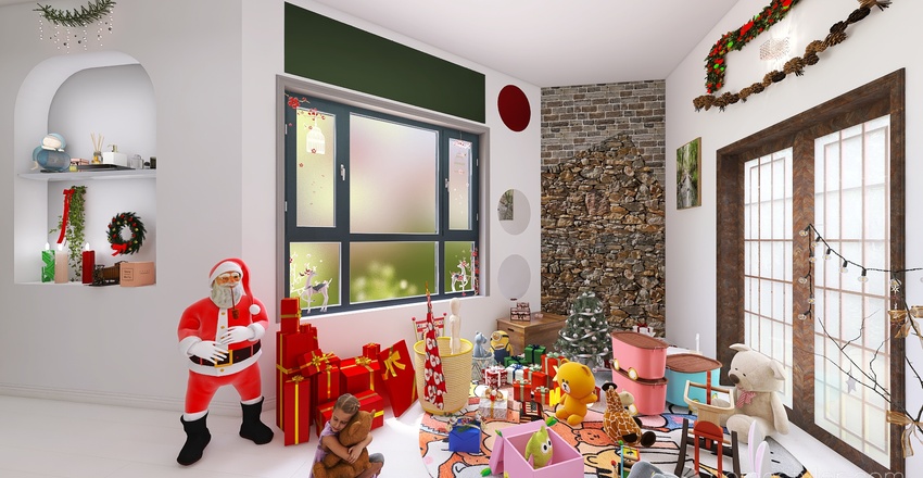 Stanza del Natale 3d design renderings