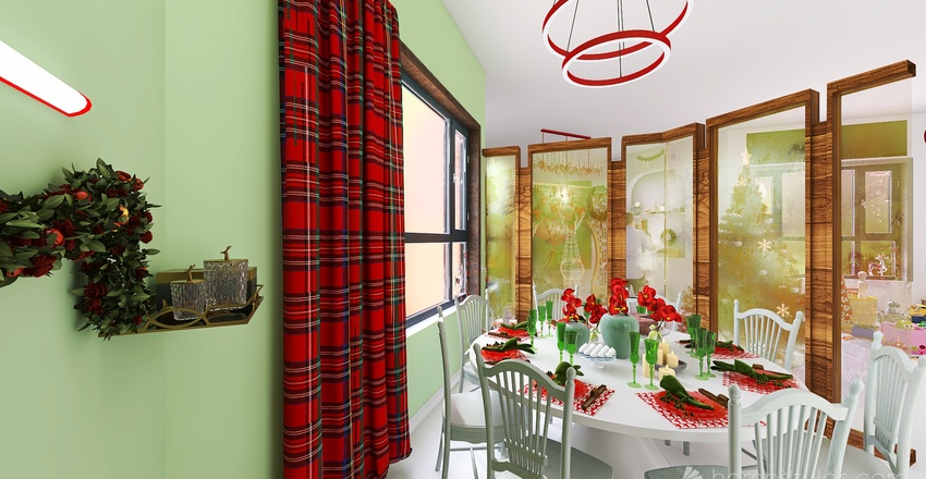 Stanza del Natale 3d design renderings