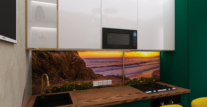 кухня угловая 3d design renderings
