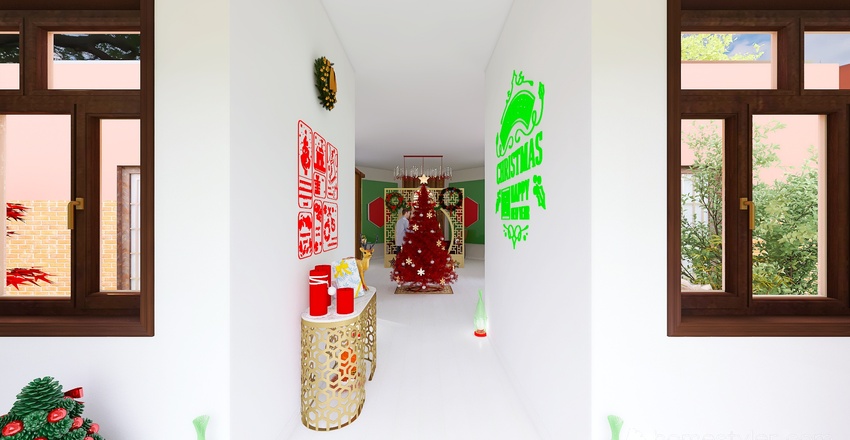 Stanza del Natale 3d design renderings