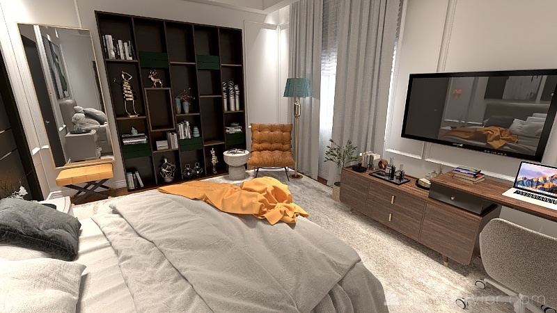 Bedroom interior 3d design renderings