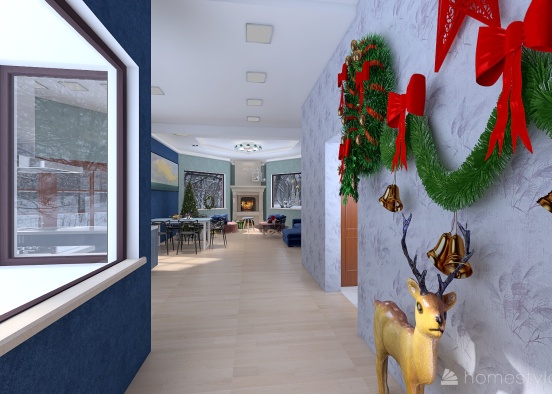 #ChristmasRoomContest_happy holiday 2022 Design Rendering