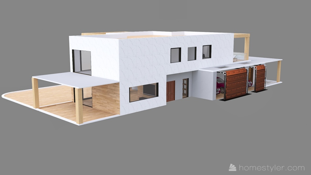 Dom i działka  - ver. 18 3d design renderings