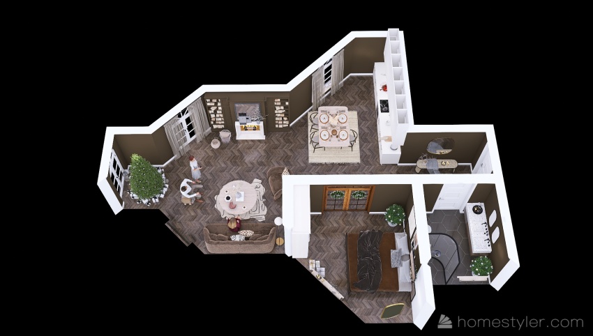 #ChristmasRoomContest_modern cozy Christmas home 3d design picture 77.91