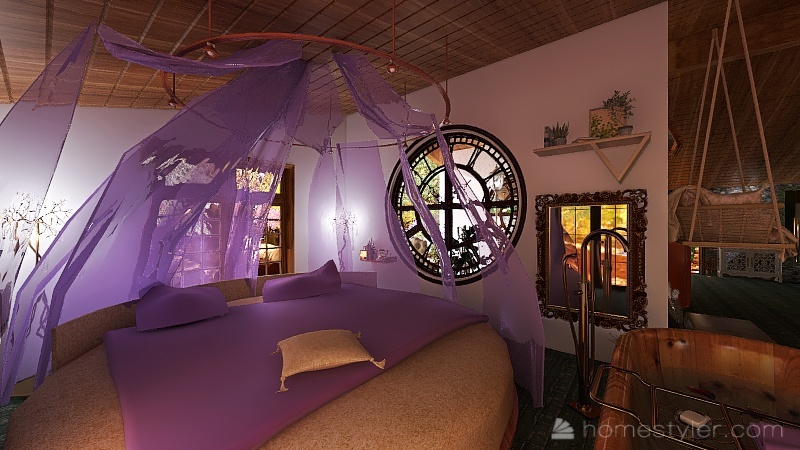 Casetta nel bosco 3d design renderings
