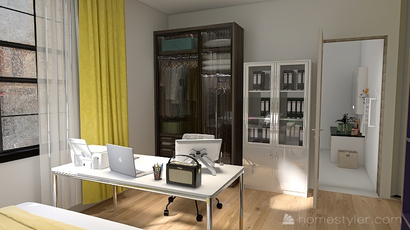 The Artist Apartment 3d design renderings