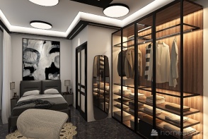 master bedroom floor plan Design Rendering