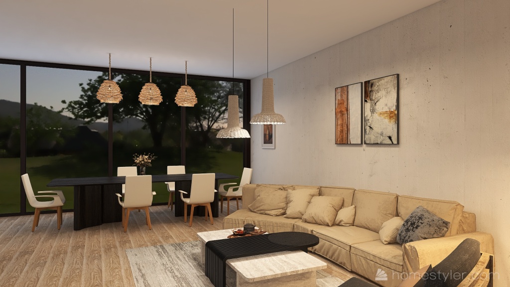 Eco cottage type 3 3d design renderings