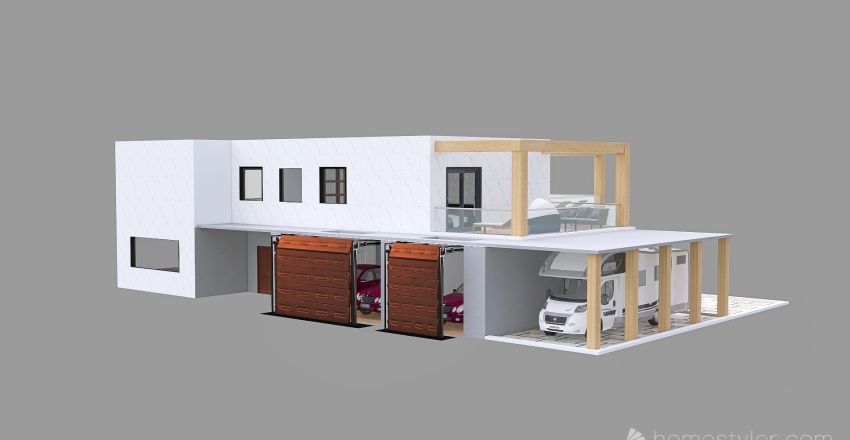 Dom i działka  - projekt 4 3d design renderings