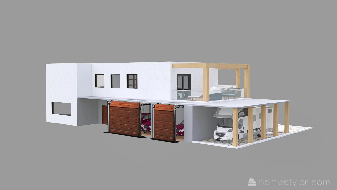 Dom i działka  - projekt 4 3d design renderings