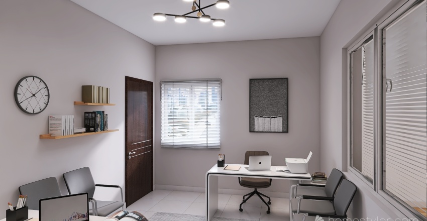 Reception & office (Afnan Project) 3d design renderings