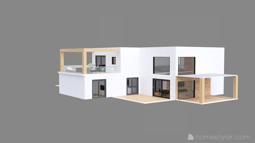 Dom i działka  - ver. 11 3d design renderings