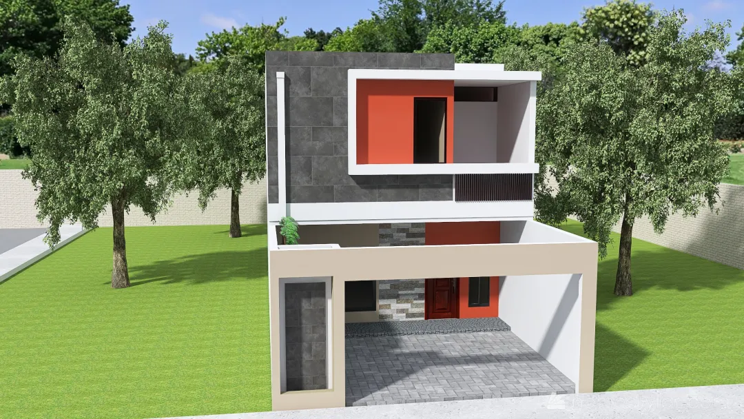 casa modelo maderq 3d design renderings