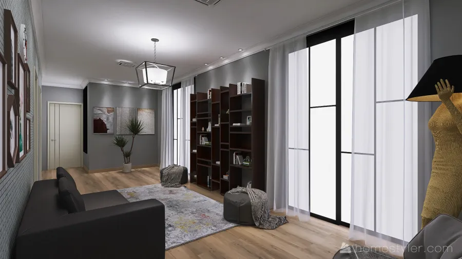 Modern Hallway 3d design renderings