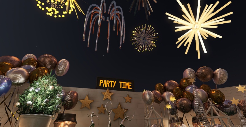 #PartyContest A sweet 2022 for everyone! 3d design renderings
