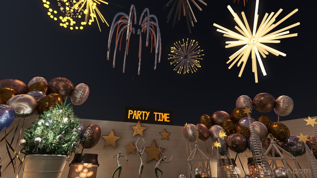 #PartyContest A sweet 2022 for everyone! 3d design renderings