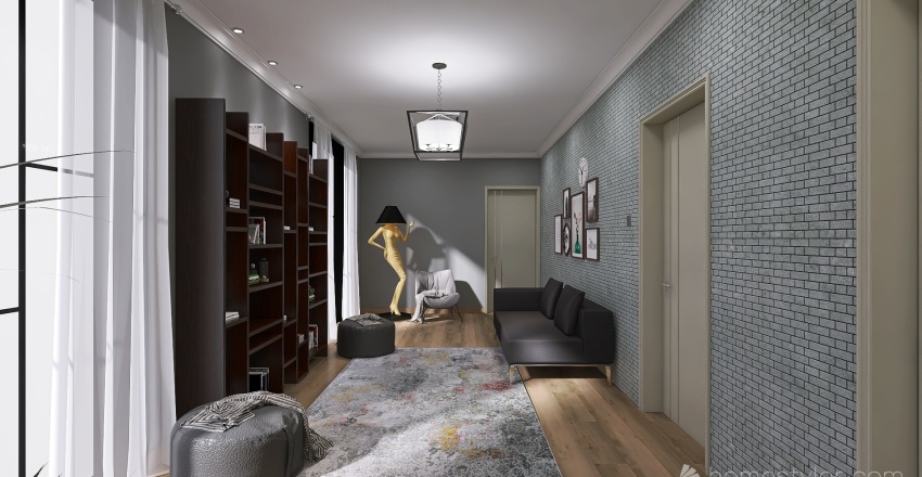 Modern Hallway 3d design renderings