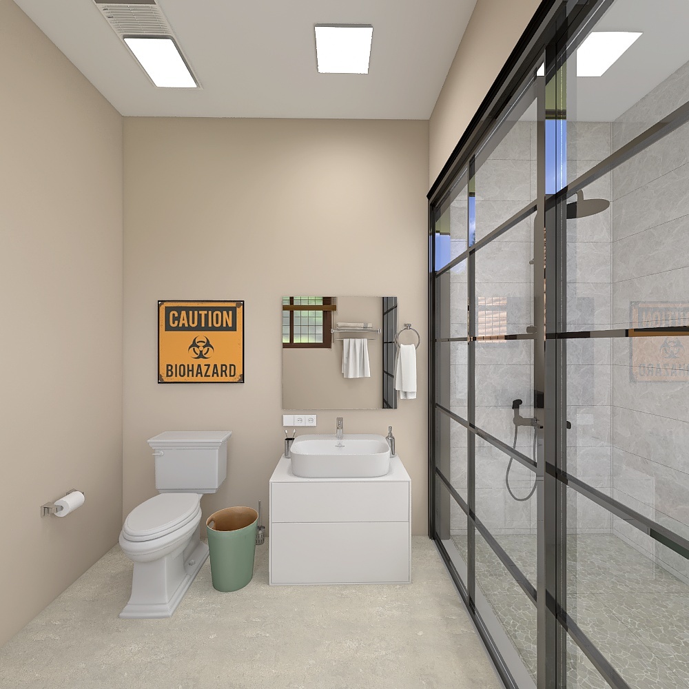 Garage Bath 3d design renderings
