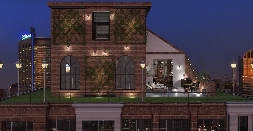 rooftop living 3d design renderings