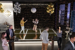 #PartyContest-Luxury Party Room Design Rendering