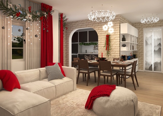 Christmas Tree  Apartment Design Rendering