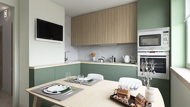 Кухня 3d design renderings