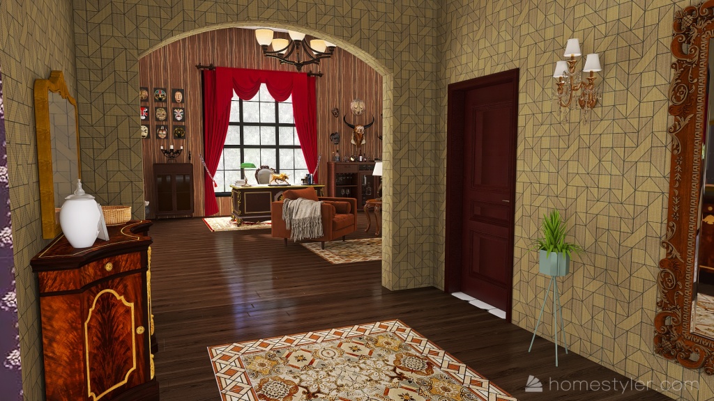Old house 3d design renderings