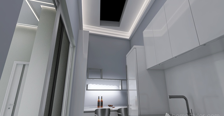 appartamentino milano 3d design renderings