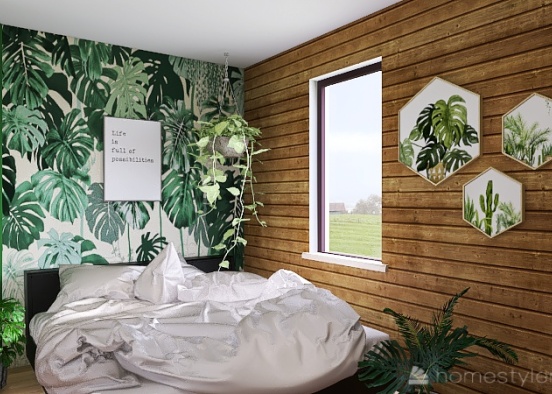 Rainforest inspired room 🌿 Design Rendering