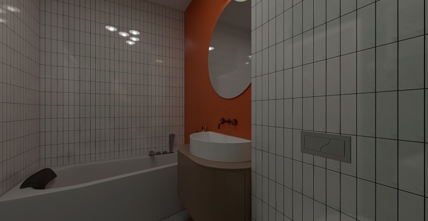 Яркая квартира для творческих людей 3d design renderings