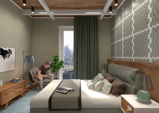 #Below 50 sqm #Loft  #Modern  #Residential  #Interior Design #50 - 100 sqm  Design Rendering