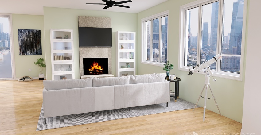 Living and Dining Room 3d design renderings