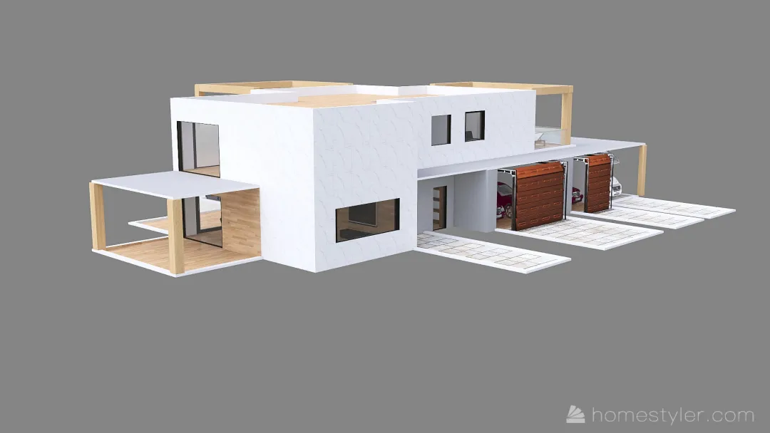 Dom i działka  - ver. 6 3d design renderings