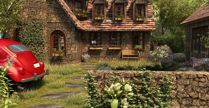 #HSDA2021Residential-Cottage 3d design renderings