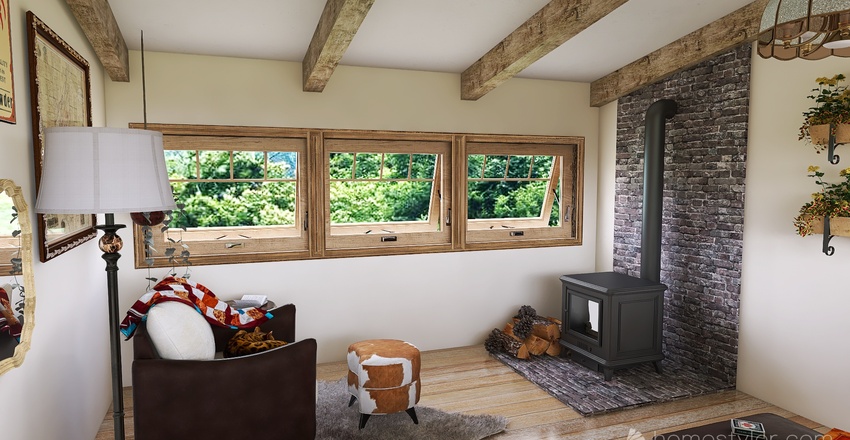 Rustic Loft 3d design renderings