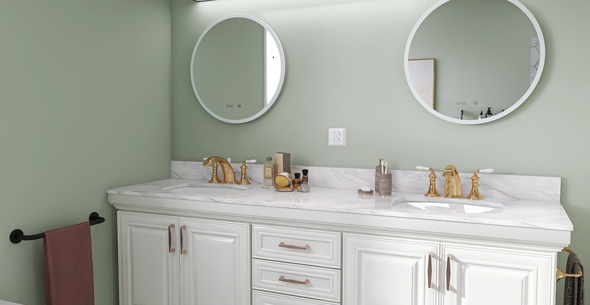 Master Bathroom 3d design renderings