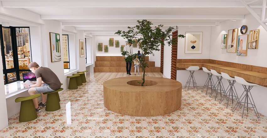 Patio de Vecinos 3d design renderings