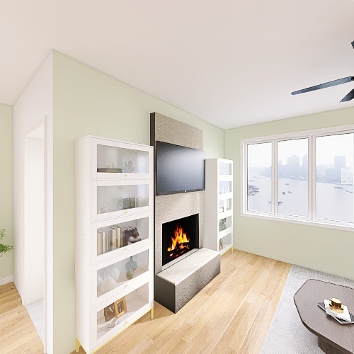 Living and Dining Room 3d design renderings