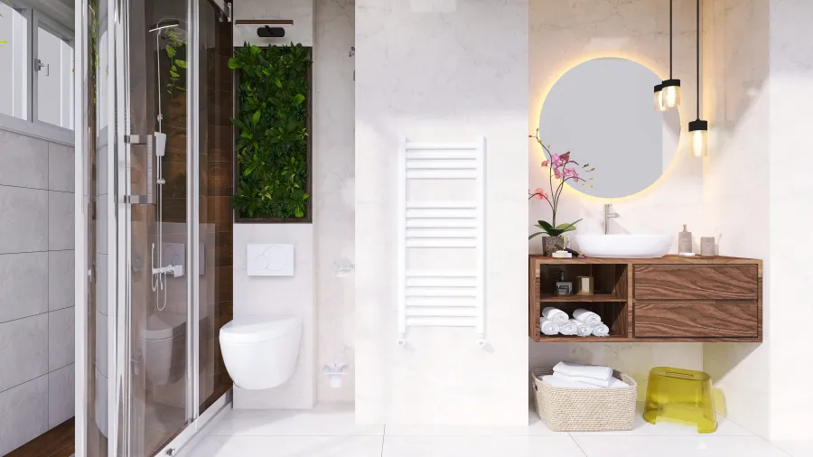 Bathroom makeover 3d design renderings